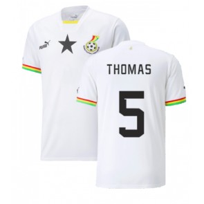 Ghana Thomas Partey #5 Hemmatröja VM 2022 Kortärmad